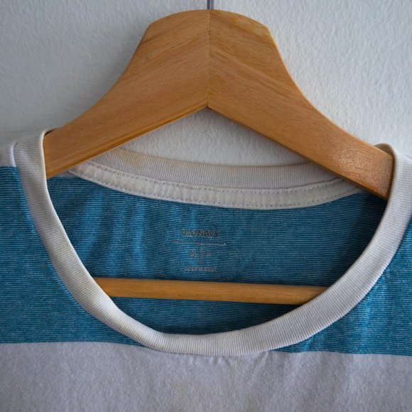 Vintage Old Navy Sailer Blue & White Striped Tee - Picture 3 of 3
